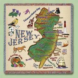 Jersey State Tapestry Lap Throw