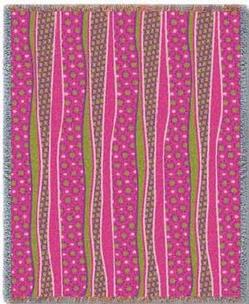 Wavy Stripes - Candy Tapestry Throw