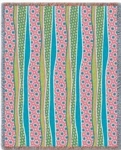 Wavy Stripes - Whimsy Tapestry Throw