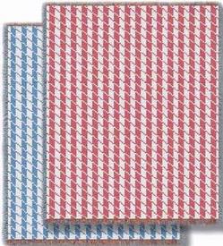 Houndstooth Blue Tapestry Throw