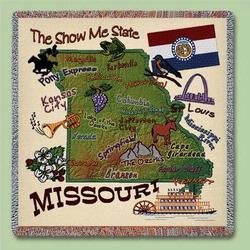 Missouri State Tapestry Lap Throw