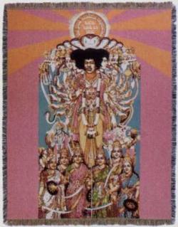 Jimi Hendrix Axis Tapestry Throw