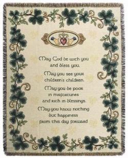 Irish Wedding Tapestry Throw