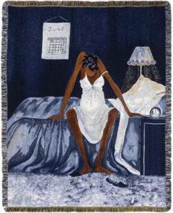 Blue Monday Tapestry Throw