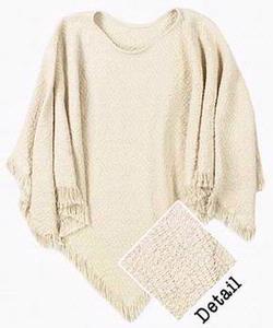 Cream Poncho