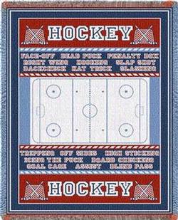 Hockey Field Throw Blanket