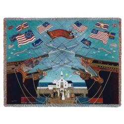 Dockside Marriage Tapestry Throw
