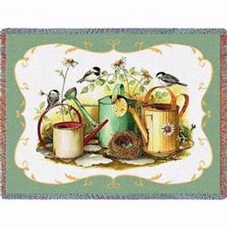 Chickadees Tapestry Throw