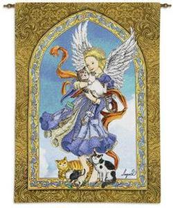 Angel of Cats Tapestry Wall Hanging