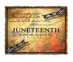 Juneteenth Tapestry Throw