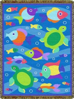 Something Fishy Tapestry Throw