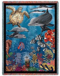 Underwater Tapestry Throw