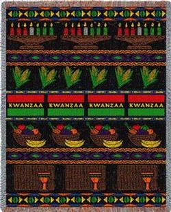 Kwanzaa Tapestry Throw