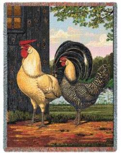 Chickens Tapestry Throw