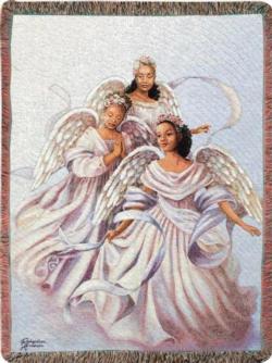Angelic Trio Tapestry Throw