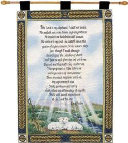 23rd Psalm Tapestry Wall Hanging