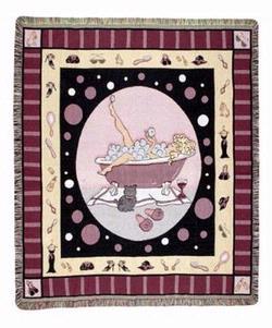 Girlie Girl Tapestry Throw