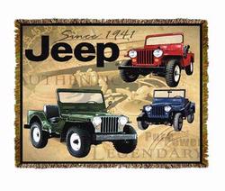 1941 Jeep ® Tapestry Throw Blanket 