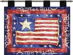  SALE 1 I STOCK  Old Glory Tapestry Wall Haning