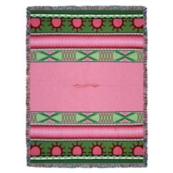 Concho Springs Western - Rose Tapestry Throw