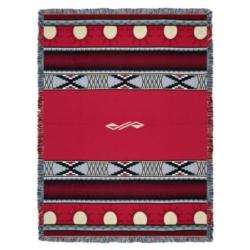 Concho Springs Western - Red Tapestry Throw