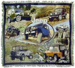 Jeep Wranglers ® Tapestry Throw Blanket