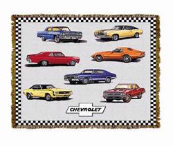 Chevy Muscle ® Throw Tapestry Blanket 