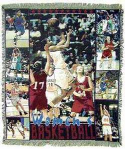 Women's Basketball Tapestry Throw