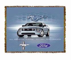 Ford Mustang 05  Tapestry Throw