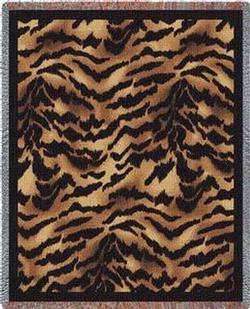 Tiger Skin Tapestry Throw