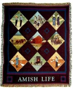 Amish Life Tapestry Throw