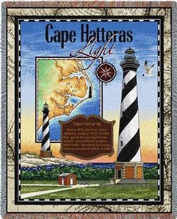 Cape Hatteras  Lighthouse Tapestry Throw