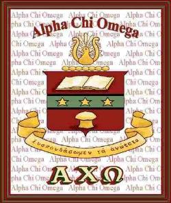 Alpha Chi Omeg Tapestry Throw
