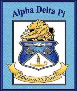 Alpha Delta Pi Coverlet Tapestry Throw