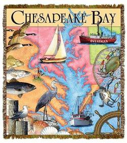 Chesapeake Bay Tapestry Throw