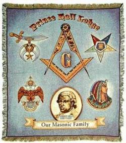  Prince Hall Lodge Tapestry Throw