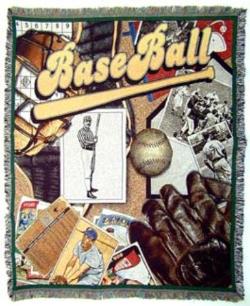 Baseball Tapestry Throw