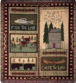Big Bear Lodge Tapestry Throw