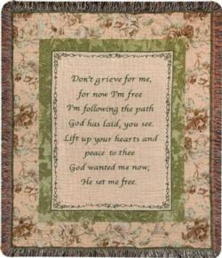 Don't Grieve Tapestry Throw