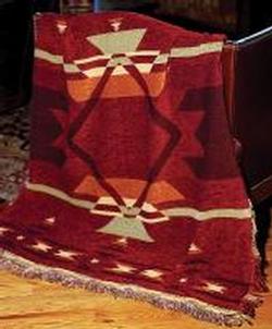 Flame Chenille Tapestry Throw