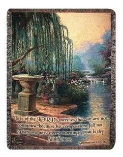 The Hour of Prayer, Lamentations 5:22 Tapestry Throw