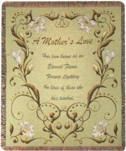 A Mother's Love Tapestry Throw