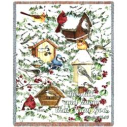 Psalm 23:2  A Winter's Gift Tapestry Throw