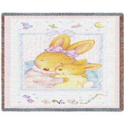 Baby Bunny Hugs Mini Blanket