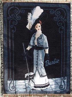 Barbie Collectibles Limited Edition Chenille Tapestry Throw