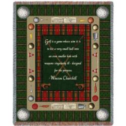 Golf by Churchill Tapestry Throw