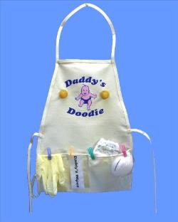 A Daddy's Doodie Apron Baby Shower Gift