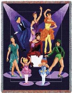 Dance Recital Tapestry Throw