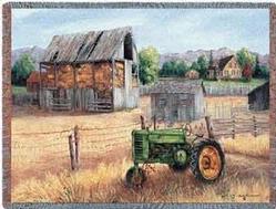 John Deere ® Golden Day Tapestry Throw