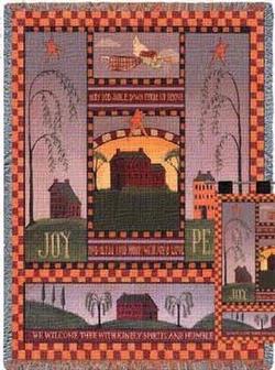 Joyful Home Tapestry Throw